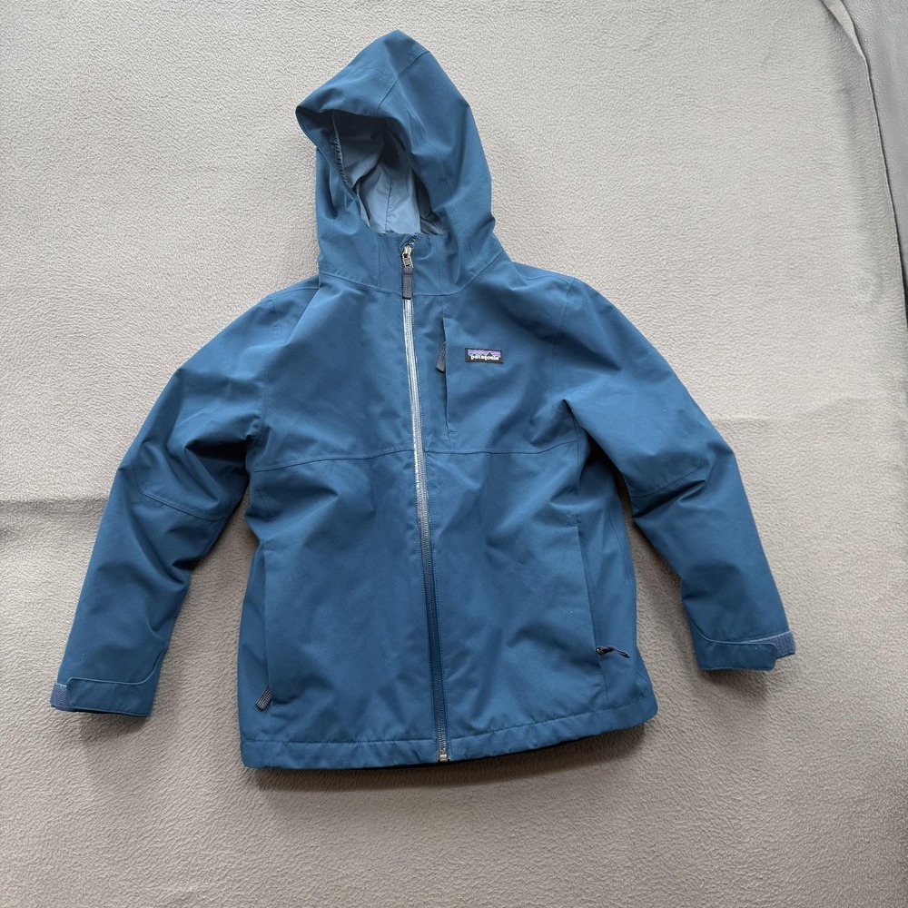 Patagonia Jacket Youth Small 7-8 Blue 3-in-1 H2No Waterproof Fleece Lined